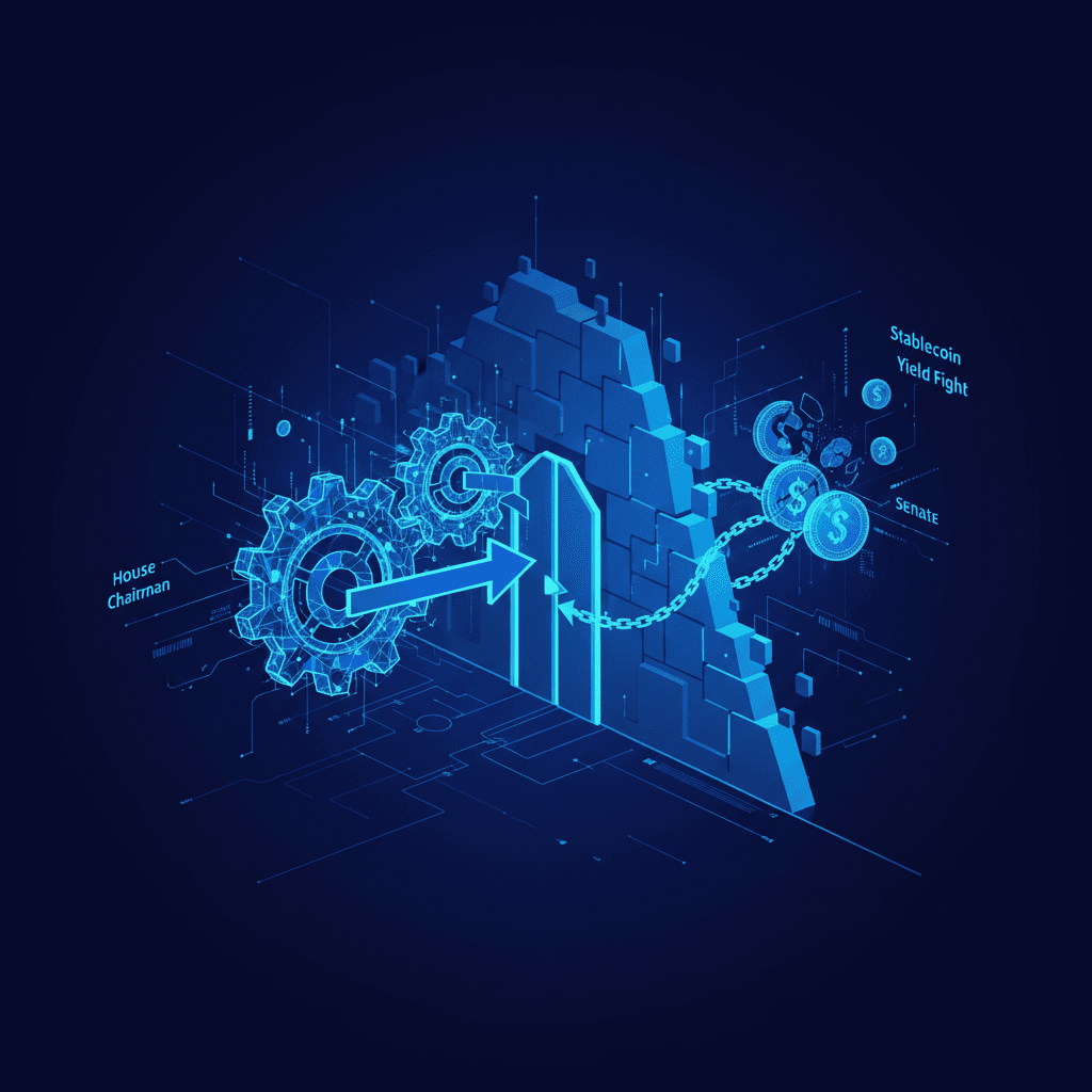 House Chairman Pushes Senate to Accept Existing Crypto Bill as Stablecoin Yield Fight Stalls US Legislation