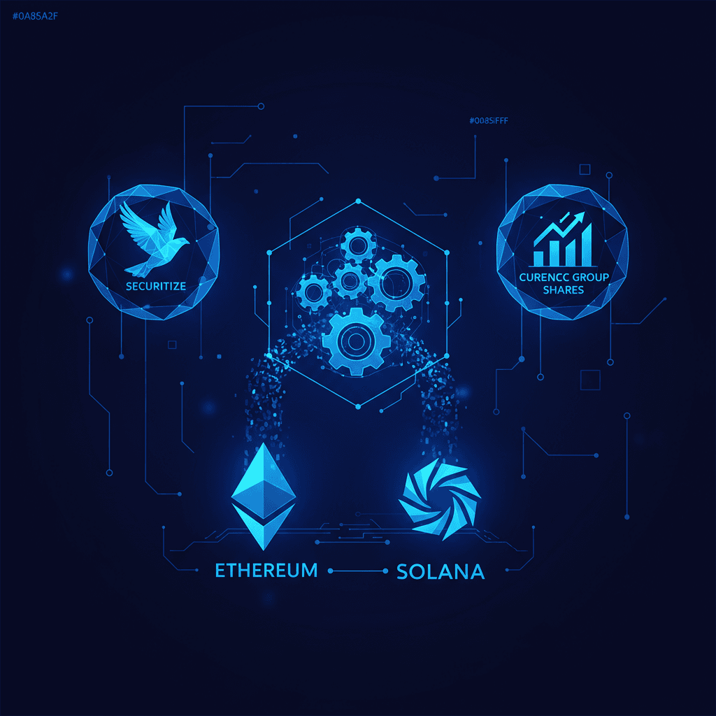Securitize to Tokenize Currenc Group Shares on Ethereum and Solana