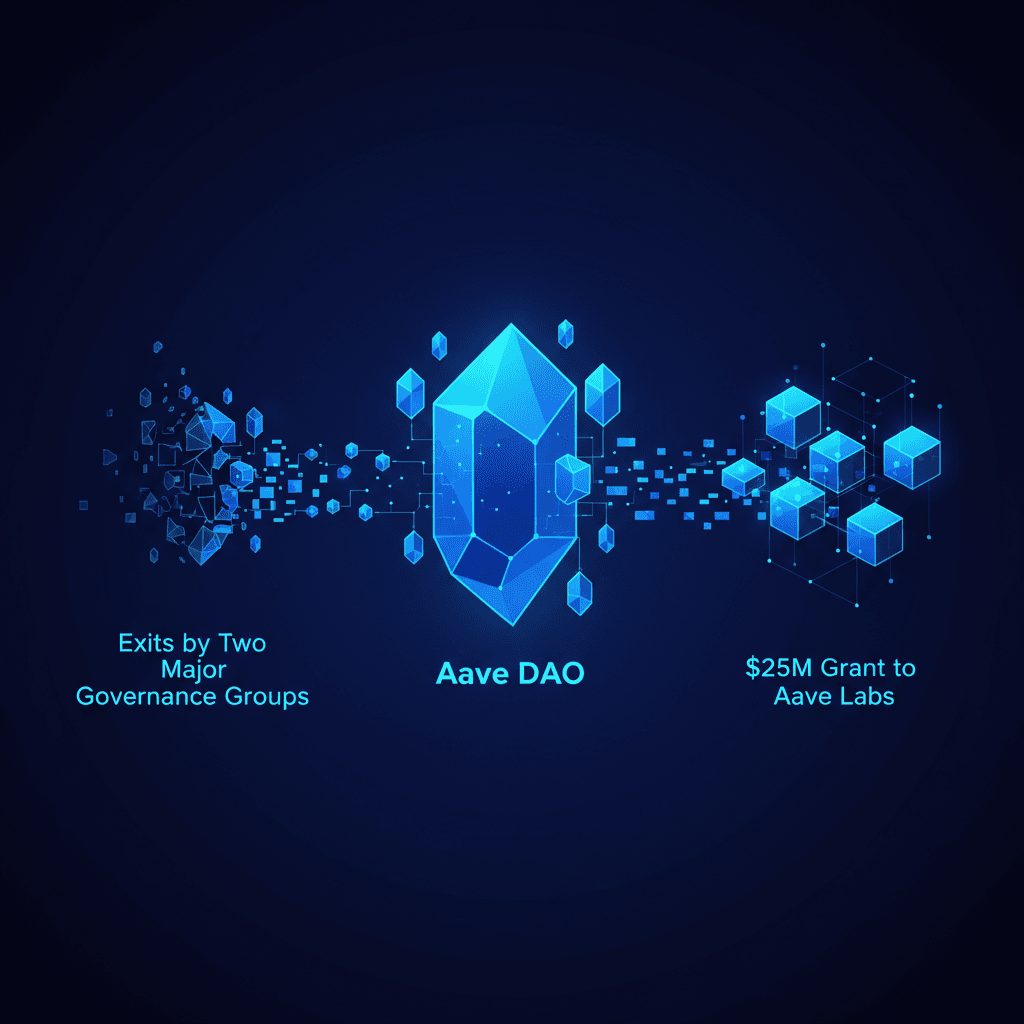 Aave DAO Approves $25M Grant to Aave Labs amid Exits by Two Major Governance Groups